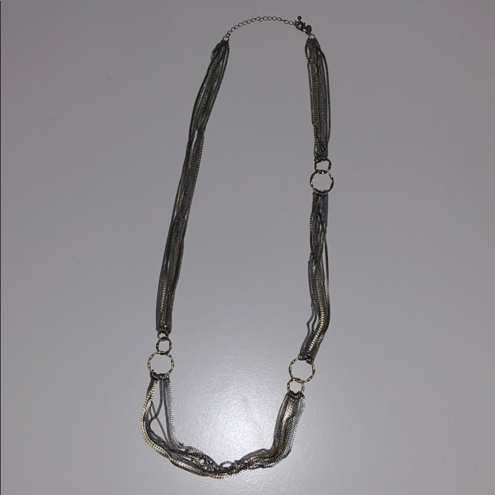 Silver and gold necklace